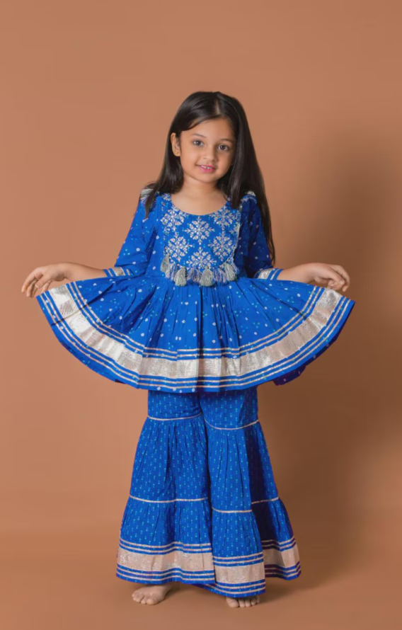 Girls Printed Anarkali Frock