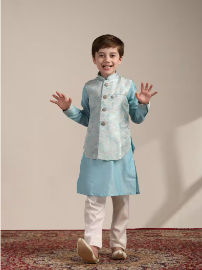 Boys Waistcoat Kurta Set