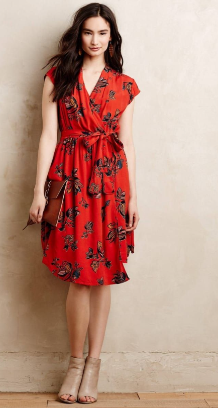 Women Floral Midi Dress