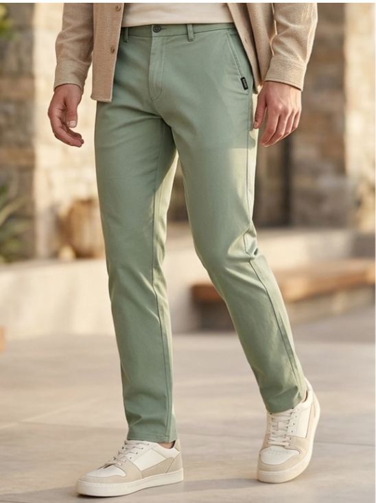 Men Signature Slim Fit Chino Trousers - Style 9