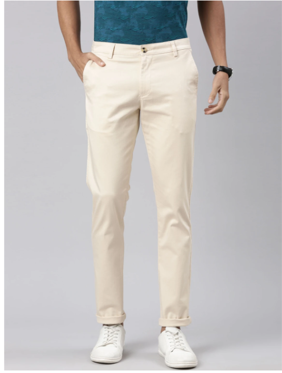 Men Classic Slim Fit Chino Trousers - Style 10
