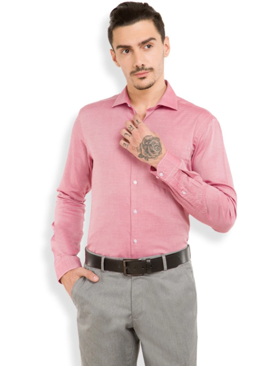 Men Classic Slim Fit Formal Shirt - Style 13