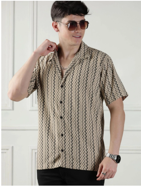Men Urban Slim Fit Formal Shirt - Style 12