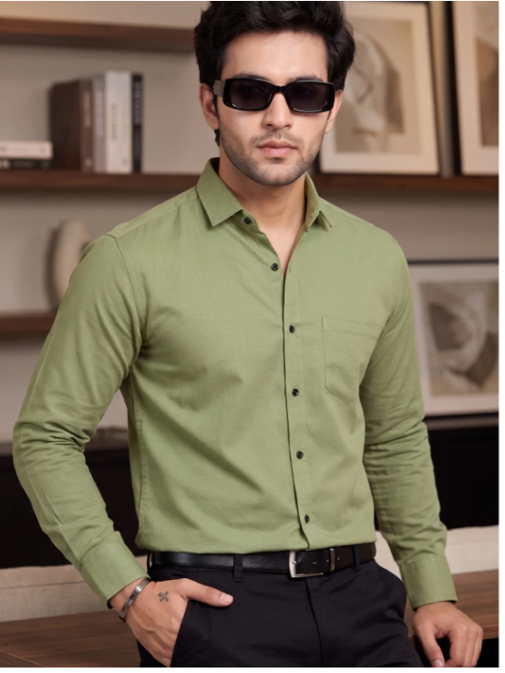 Men Signature Slim Fit Formal Shirt - Style 13