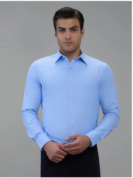 Men Classic Slim Fit Formal Shirt - Style 11