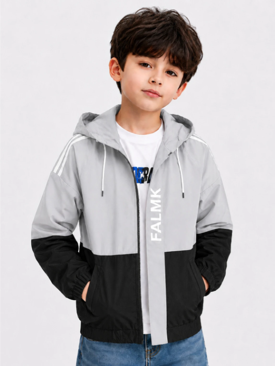 Boys Zip-Up Casual Jacket - Style 10