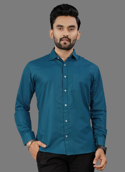 Men Blue Executive Formal Shirt