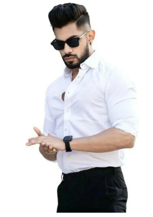 Men White Premium Formal Shirt