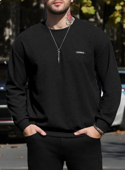 Men Black Winter Hoodie