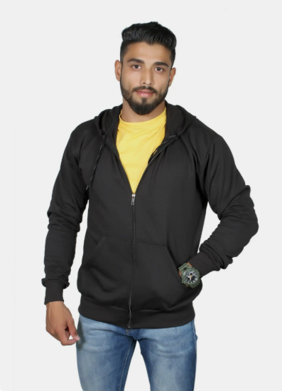 Men Black Sports Hoodie