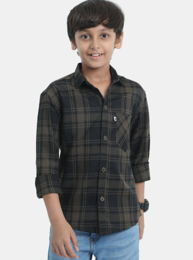 Boys Checked Casual Shirt