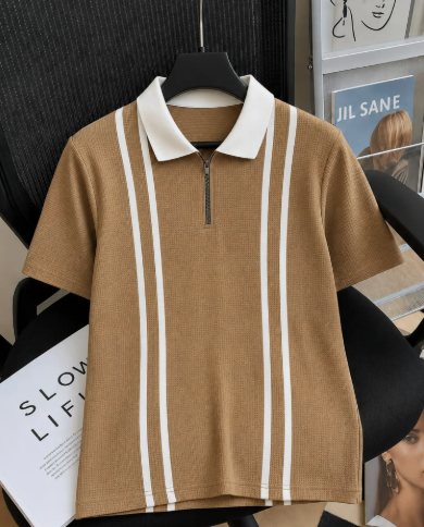 Boys Striped Polo T-Shirt - Style 9