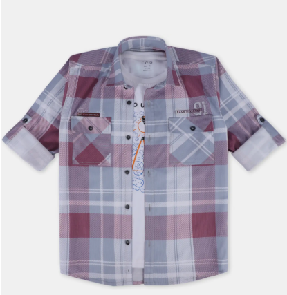 Boys Checked Casual Shirt