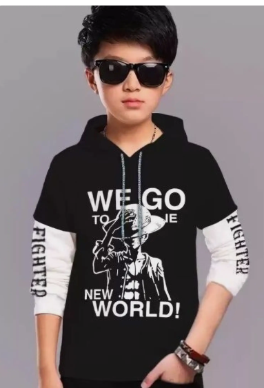 Boys Printed Cotton T-Shirt (Black Edition 2)
