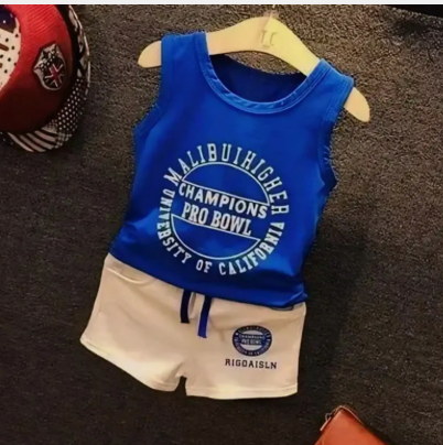 Boys Cotton Vest & Tee Set