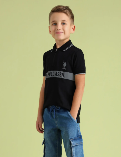 U.S. Polo Assn. Boys Pique Polo T-Shirt