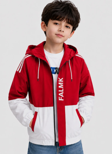 Boys Zip-Up Casual Jacket (White Edition 2)