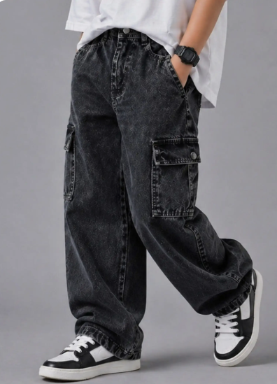 Boys Denim Cargo