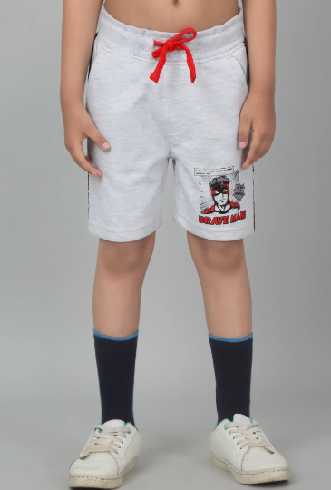 Boys Grey Casual Shorts