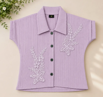 Girls Puff Sleeve Top - Style 7