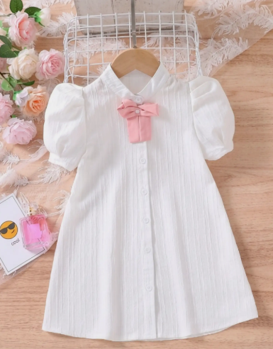 Girls Puff Sleeve Top
