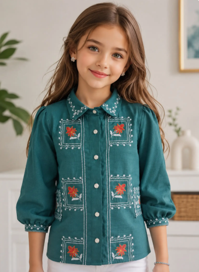Girls Cotton Casual Top