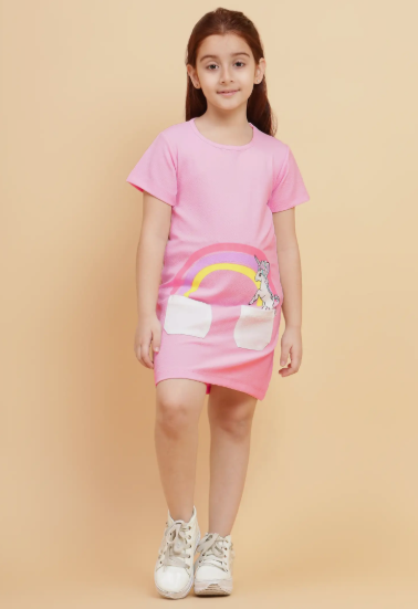 Girls Printed Dress - Style 7