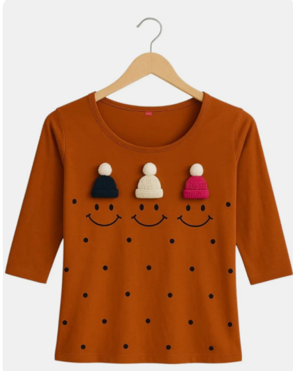 Girls Cotton Casual Top - Style 4