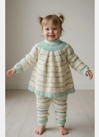 Girls Knit Sweater Dress