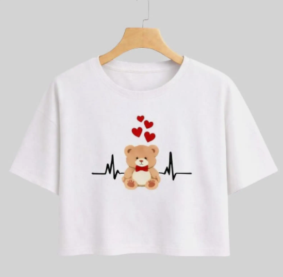 Girls Cotton Casual Top (White)