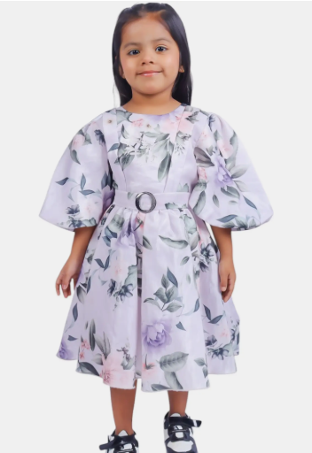 Girls Cotton Girls Floral Dress