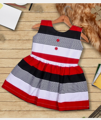 Girls Denim Pinafore Dress