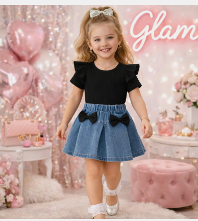 Girls Denim Skirt