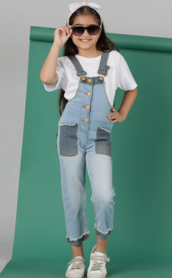 Girls Girls Denim Overalls