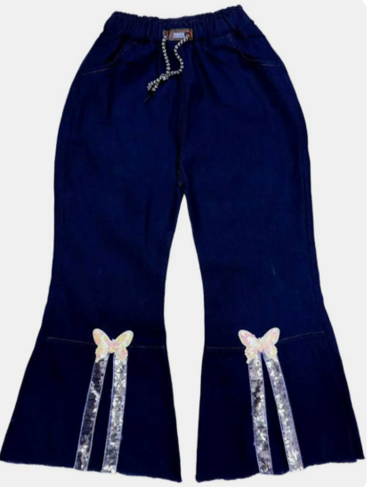 Girls Elastic Waist Jeans