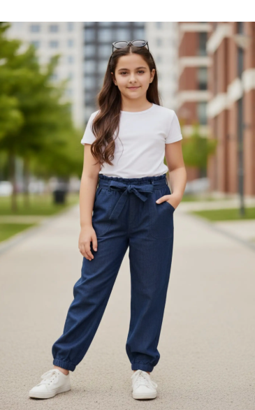 Girls Mom Fit Jeans