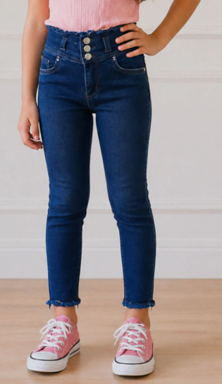 Girls High Rise Skinny Jeans