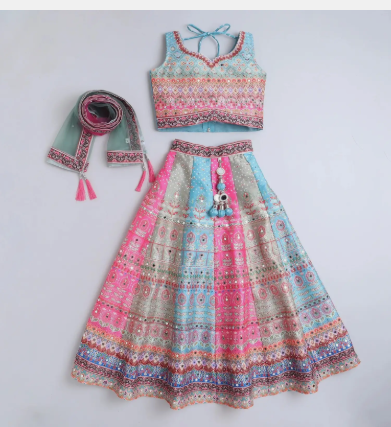 Girls Embellished Lehenga