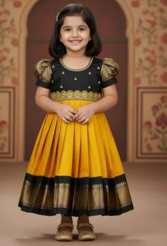 Girls Cotton Ethnic Frock