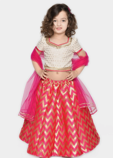 Girls Silk Ghagra Choli