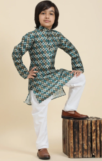 Boys Silk Kurta Pyjama