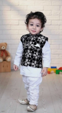 Kids Dhoti-Style Ethnic Wear Set