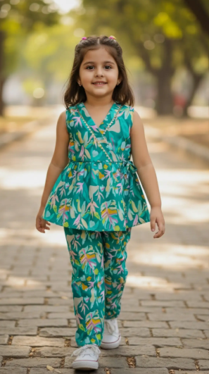 Kids Printed Ethnic Wear Set