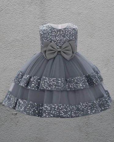 Girls Embellished Party Frock