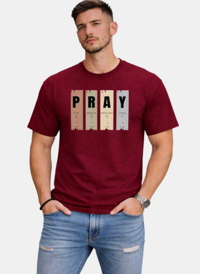 Men Classic Round Neck Cotton T-Shirt - Style 2