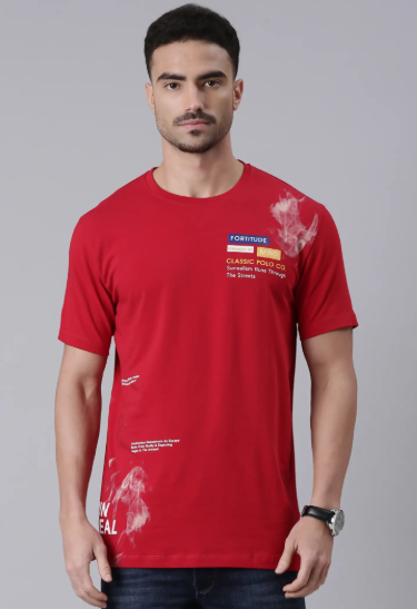 Men Classic Round Neck Cotton T-Shirt - Style 2