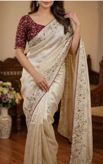 Women Zari Work Saree
