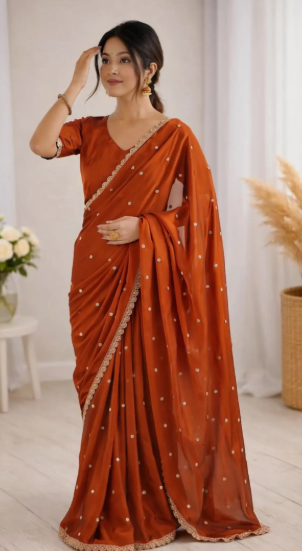 Women Zari Work Saree