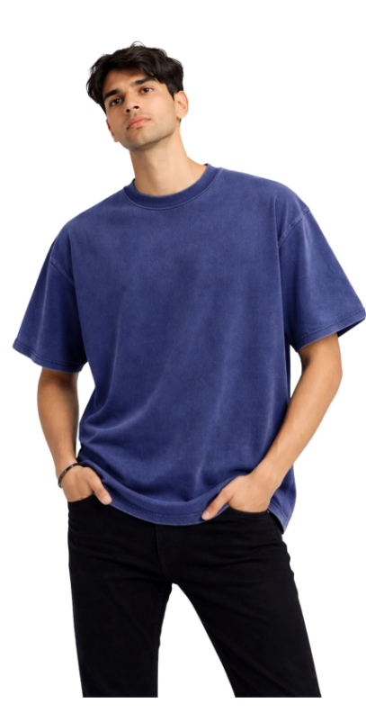 Men Urban Round Neck Cotton T-Shirt - Style 3