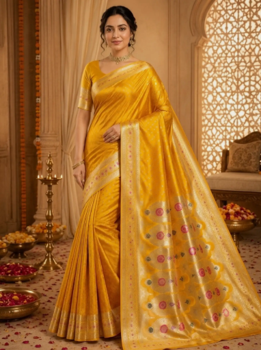 Women Banarasi Silk Saree